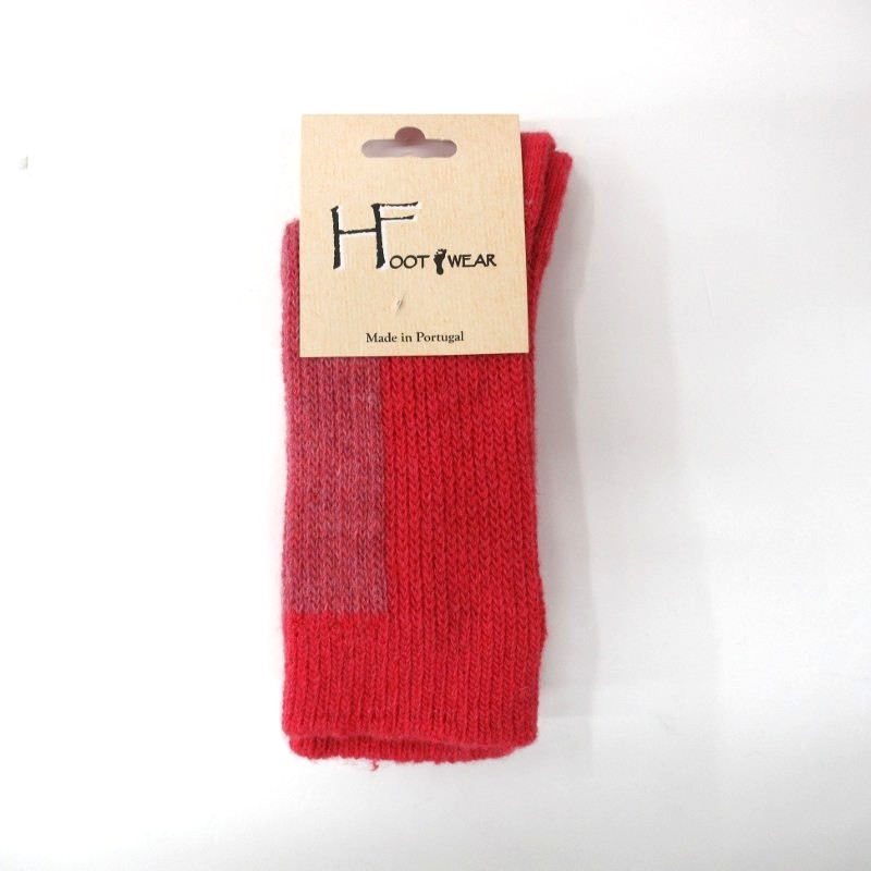 HFOOT　WEAR【ポルトガル製】  無地配色ソックス  VULCANウルカヌス  (TERRE/PK)